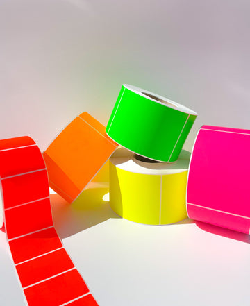 Flouro Label - Assorted Flouro - 100mm x 150mm